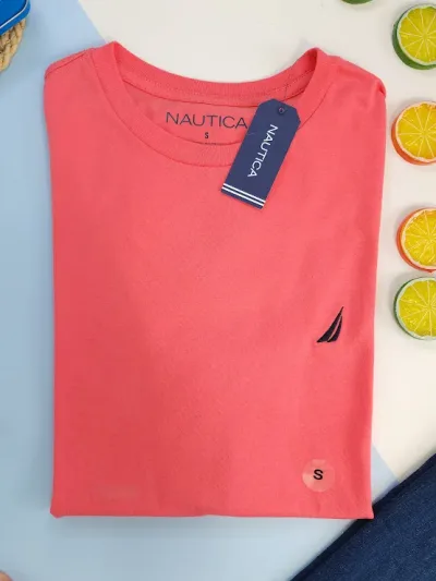 Camiseta Nautica para caballero color rosado