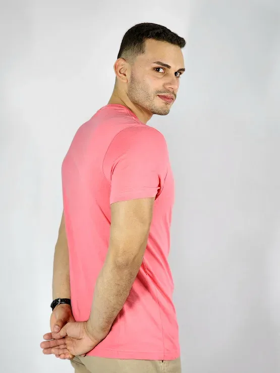 Camiseta Nautica para caballero color rosado