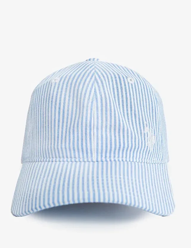 Gorra U.S Polo para dama diseño a rayas