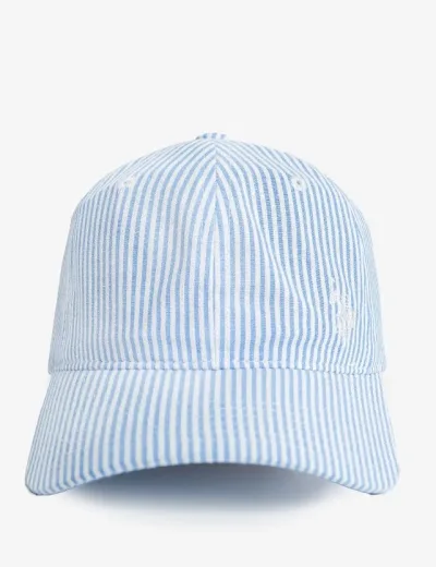 Gorra U.S Polo para dama diseño a rayas