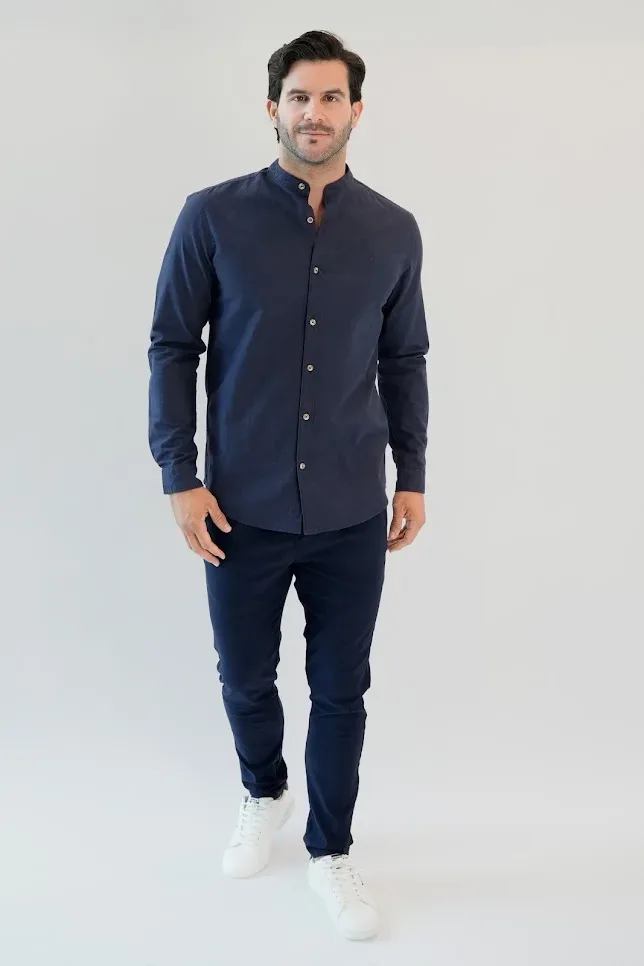 Camisa Hummer para caballero color azul