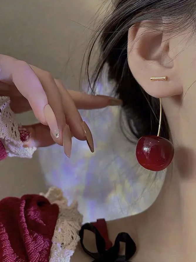 Aretes cereza - Fantasia Fina