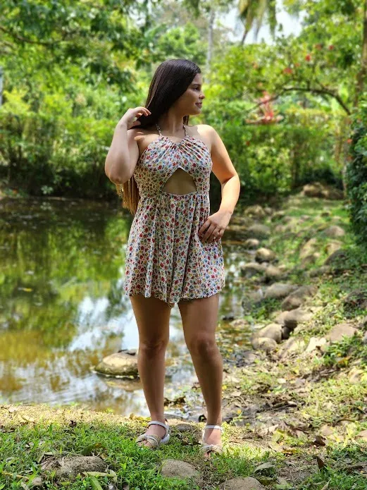 Enterizo para dama con estampado floral