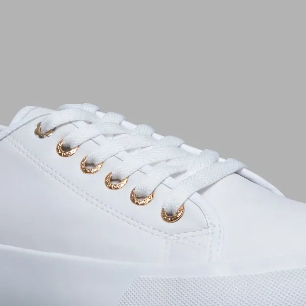 Tenis Coral para dama color  blanco Selma white te