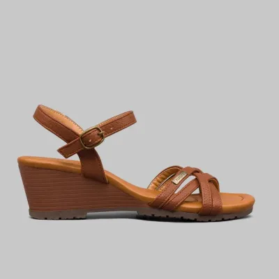 Sandalias Natural Wilma Brown  para dama
