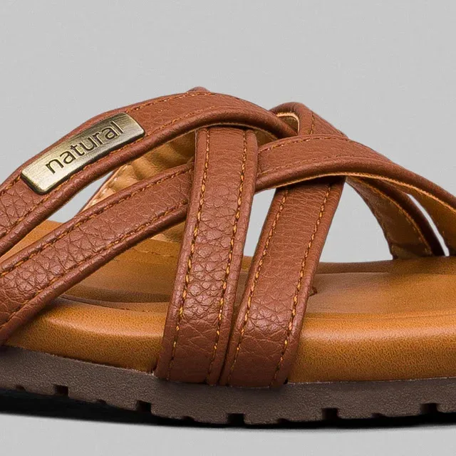 Sandalias Natural Wilma Brown  para dama