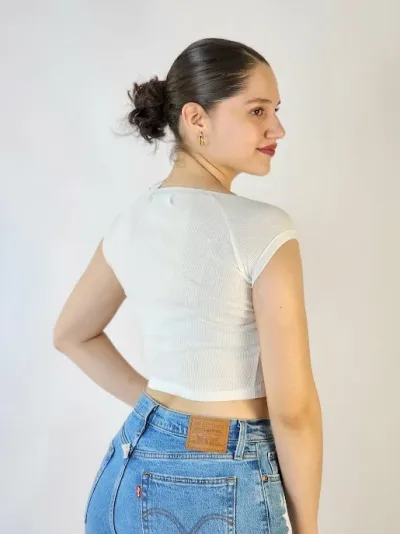 Blusa para dama color blanco