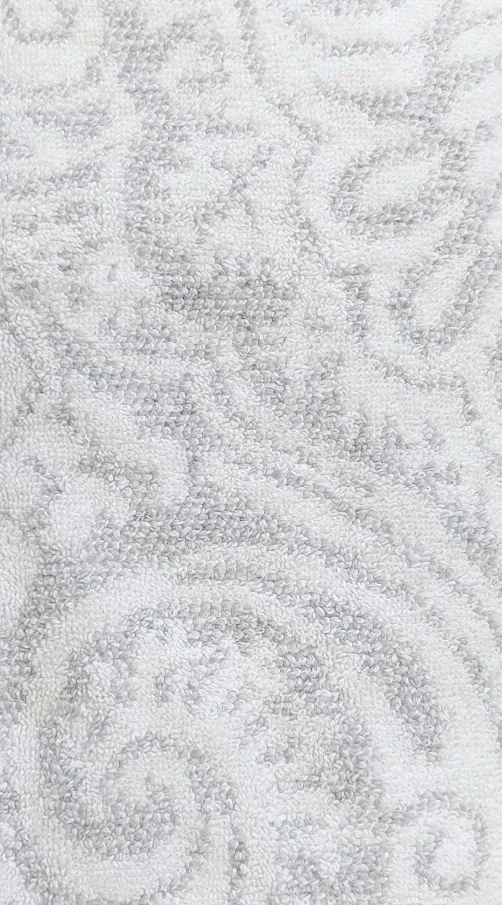Paño 100% algodón gris con blanco