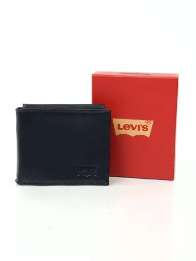 Billetera LEVIS para caballero color negro