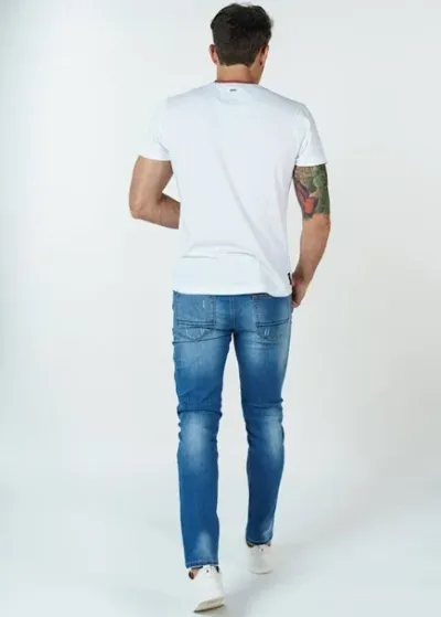 Jeans Hummer para caballero color azul  H221013118A