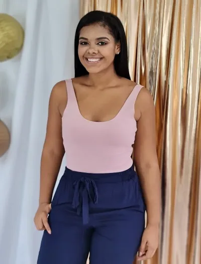 Body Michel para dama color rosado claro