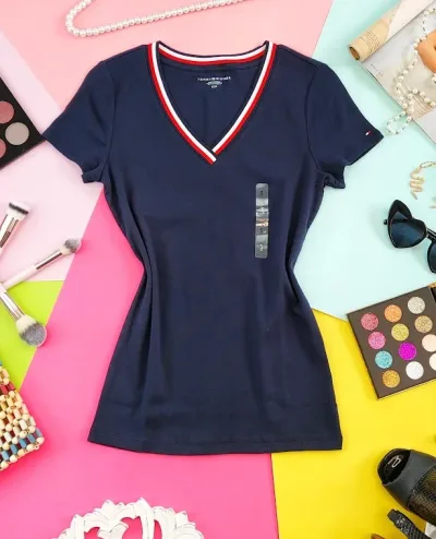 Camiseta Tommy Hilfiger para dama color azul