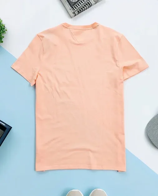 Camiseta Tommy Hilfiger para caballero color naranja neon