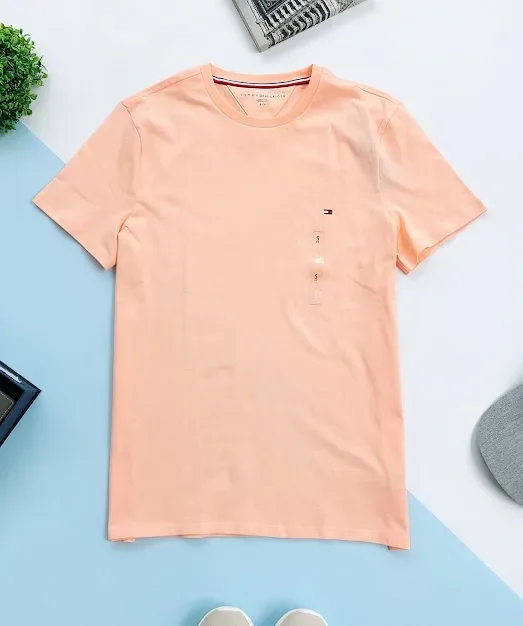 Camiseta Tommy Hilfiger para caballero color naranja neon