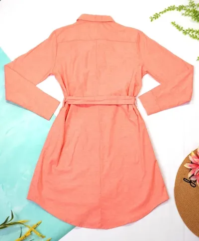 Vestido Cambridge Polo Club para dama color coral