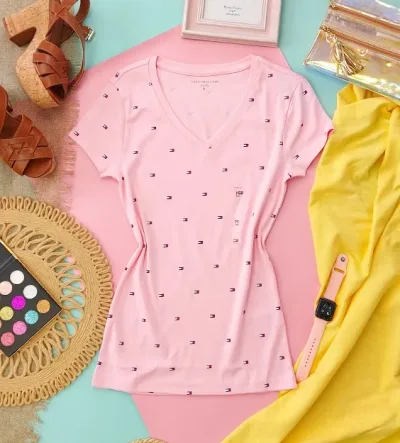 Camiseta Tommy Hilfiger para dama color rosado