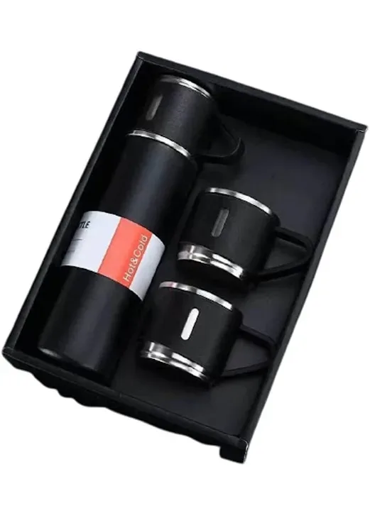 Set de termo con tasas color negro
