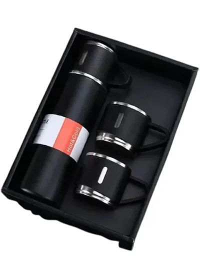 Set de termo con tasas color negro