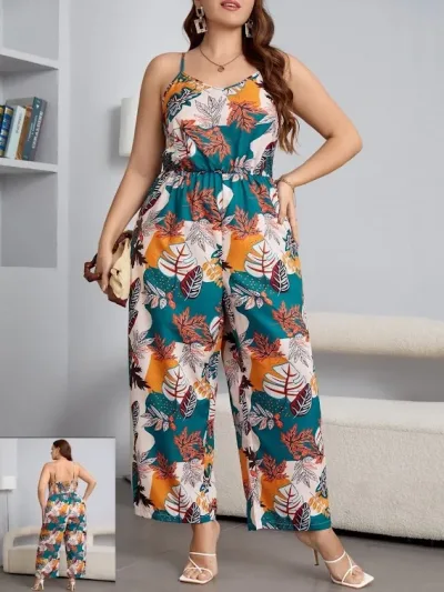 Enterizo largo con estampado para Dama.