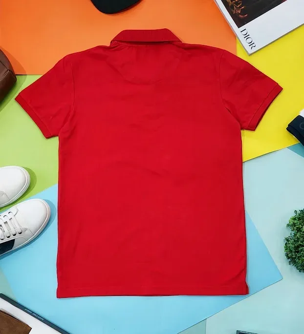 Camiseta Cambridge Polo Club para caballero color verde rojo