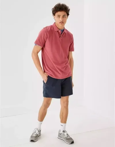 Camiseta American Eagle para caballero color salmon