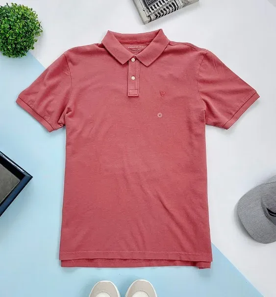 Camiseta American Eagle para caballero color salmon