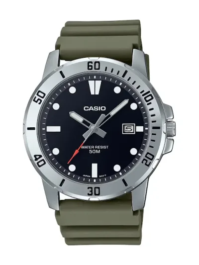 Reloj Casio para caballero MTP-VD01-3EVUDF COLOR VERDE MUSGO