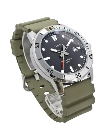 Reloj Casio para caballero MTP-VD01-3EVUDF COLOR VERDE MUSGO