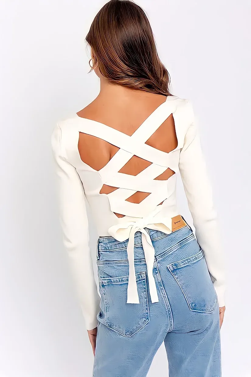 Blusa para dama color crema