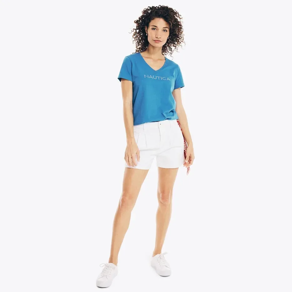Camiseta Nautica para dama color azul