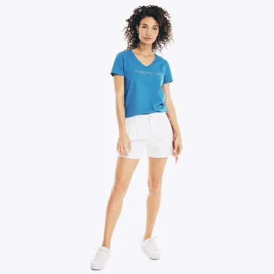 Camiseta Nautica para dama color azul