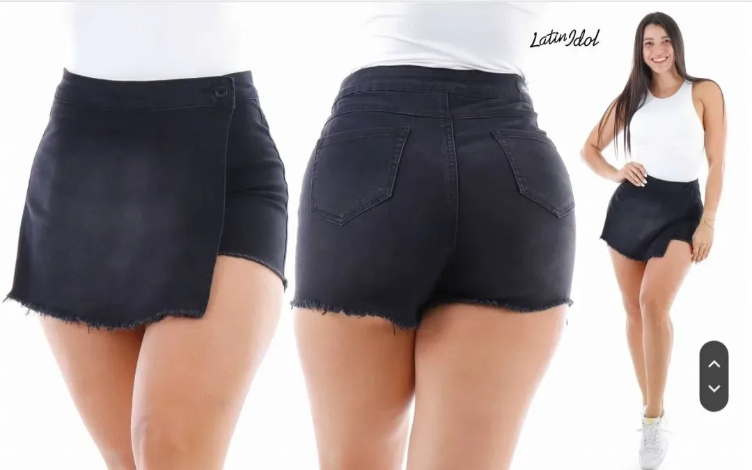Enagua Short para dama color negro