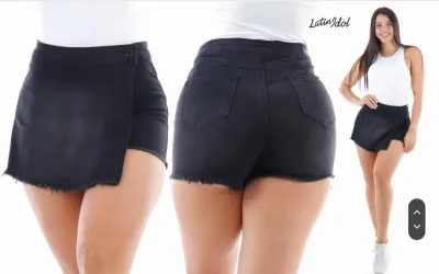 Enagua Short para dama color negro
