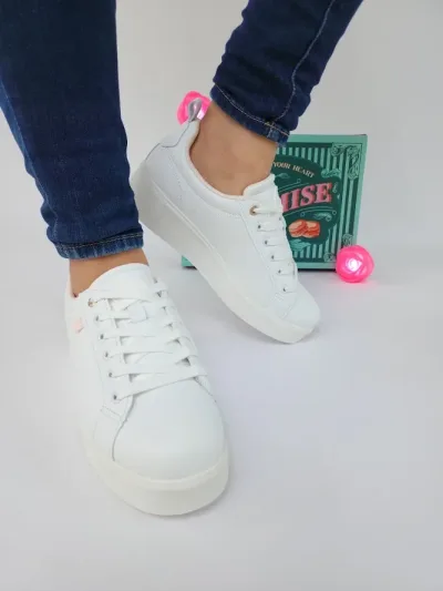 Tenis Promise Strudel White para Dama