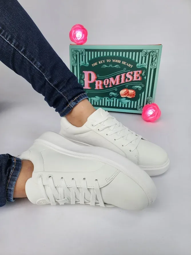 Tenis Promise Strudel White para Dama