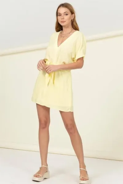 Vestido para dama color marillo