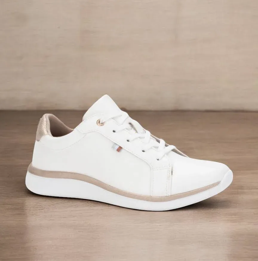Tenis Natural STEP  WHITE/GOLD para Dama