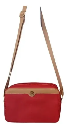 Bolso pequeño Tommy Hilfiger para dama color rojo