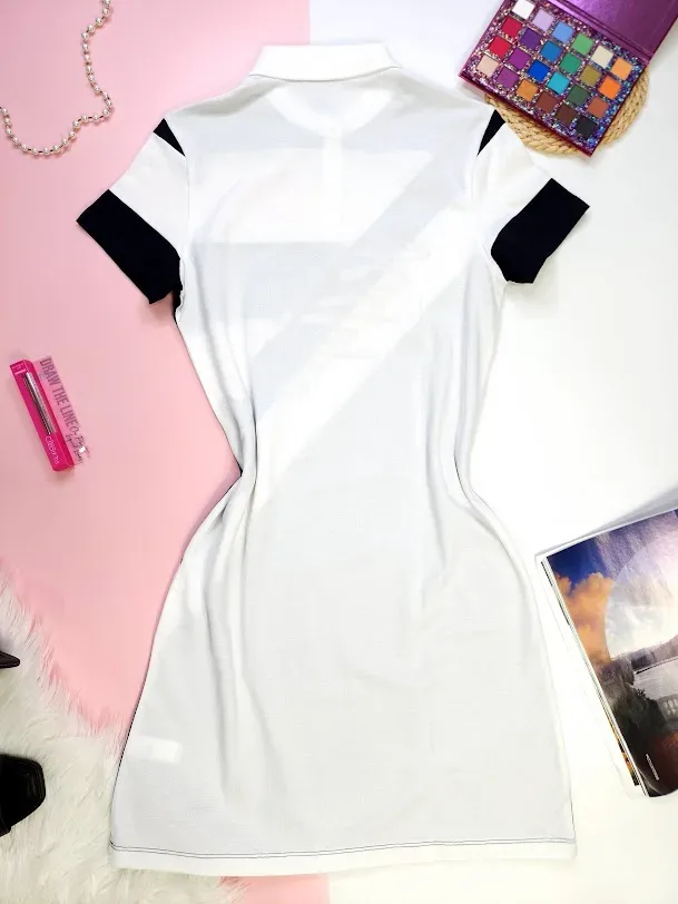 Vestido Tommy hilfiger para dama color azul y blanco