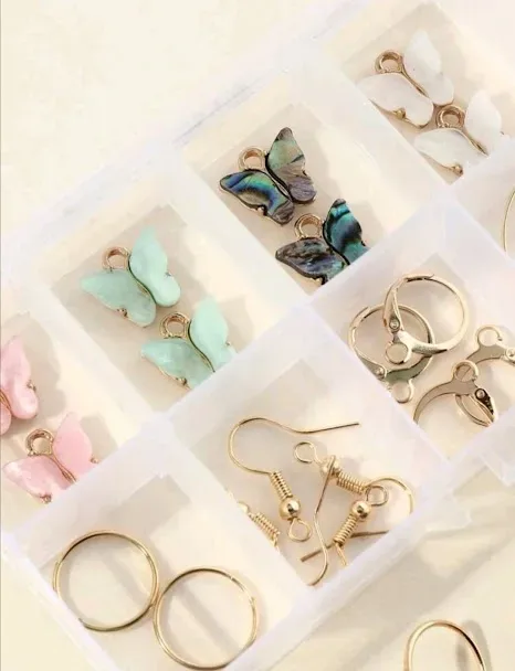 Set de aretes de fantasía mariposas
