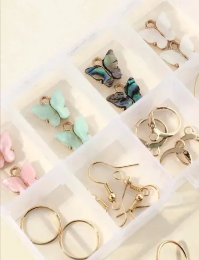 Set de aretes de fantasía mariposas