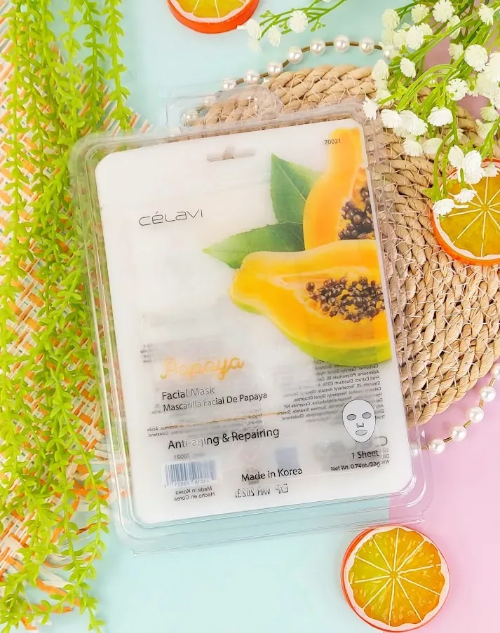 Mascarilla de papaya Celavi 6 unidades