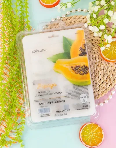 Mascarilla de papaya Celavi 6 unidades
