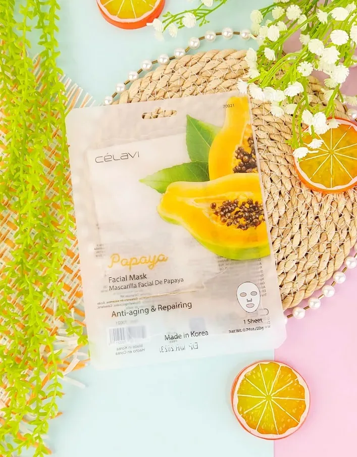 Mascarilla de papaya Celavi 6 unidades