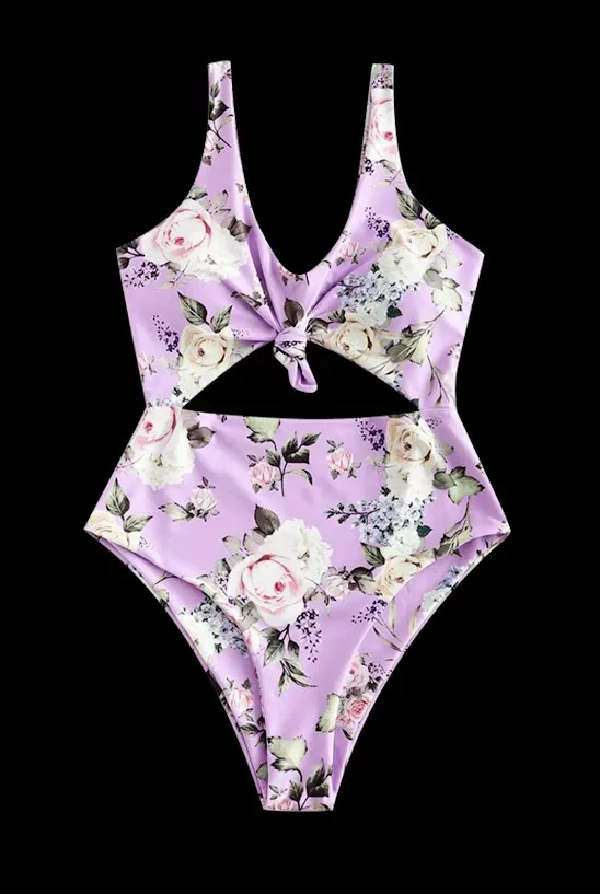 Vestido de baño parta dama color lila