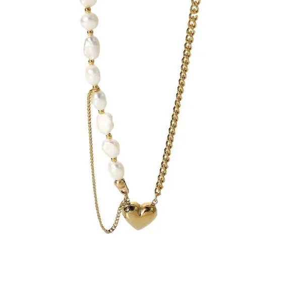 Collar de acero inoxidable para dama color dorado