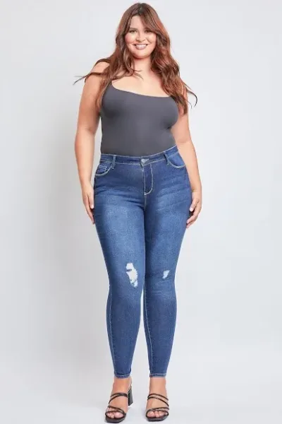 Jeans de mezclilla, High Rise Skinny para Dama. #:EP60641
