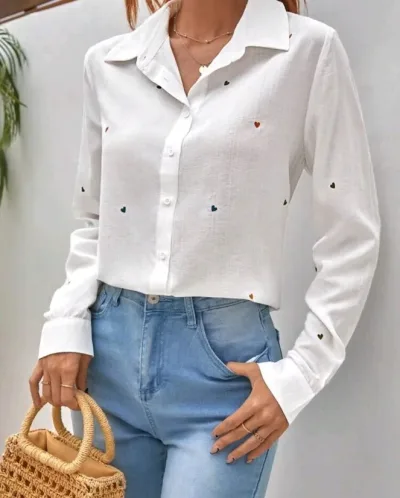 Camisa para dama color blanco