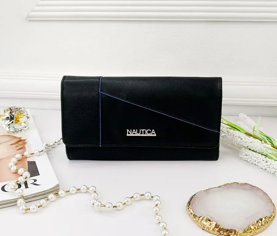 Cartera Naútica para dama color negro