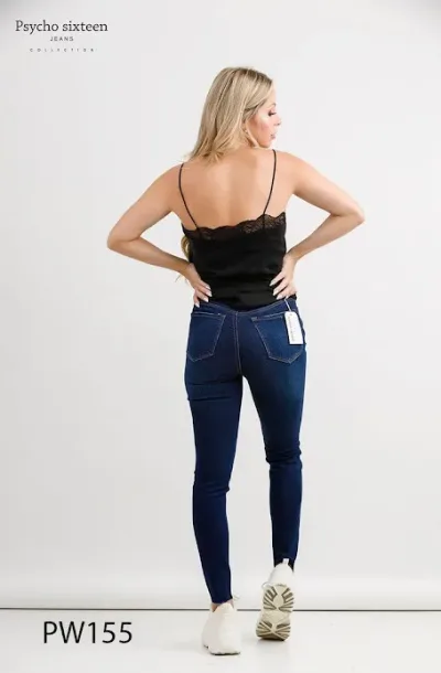 Jeans para dama Psycho Sixteen PW155  color azul